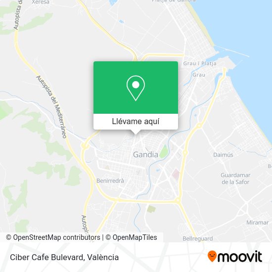 Mapa Ciber Cafe Bulevard