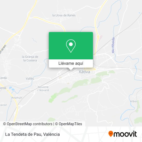 Mapa La Tendeta de Pau