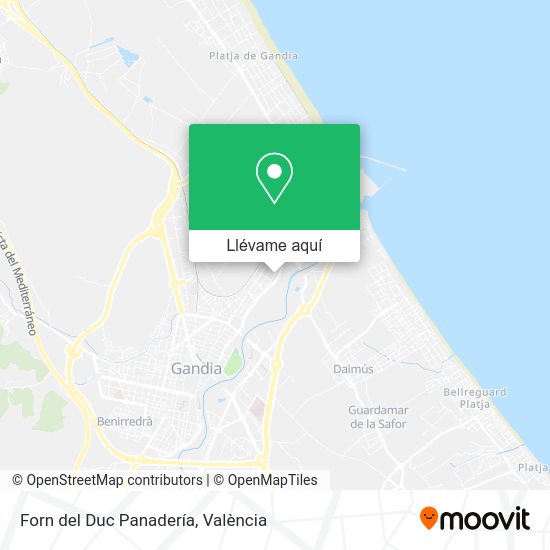 Mapa Forn del Duc Panadería