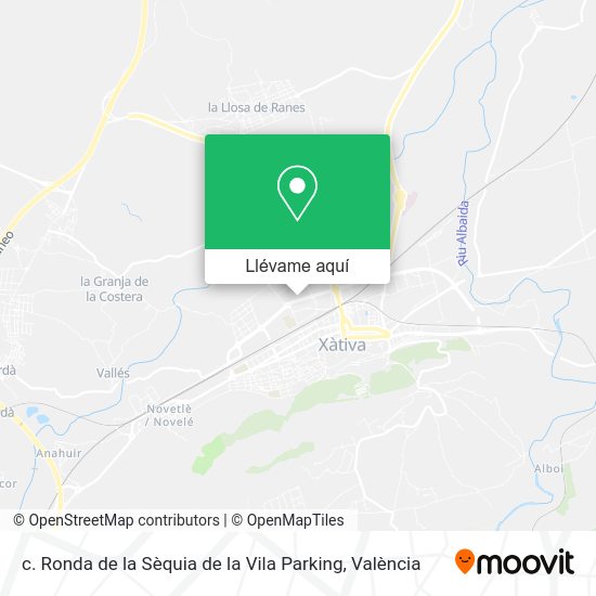 Mapa c. Ronda de la Sèquia de la Vila Parking