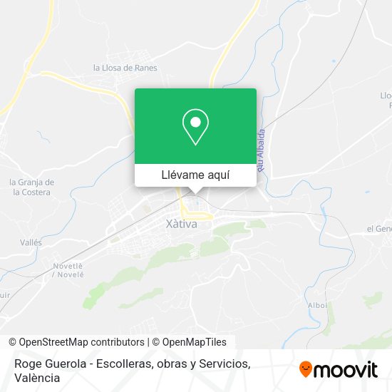 Mapa Roge Guerola - Escolleras, obras y Servicios