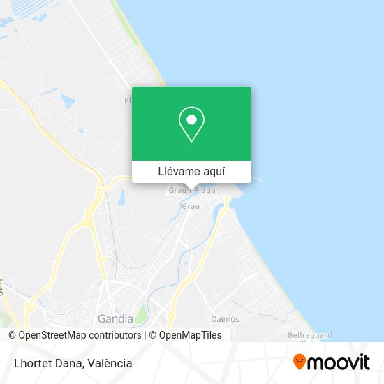 Mapa Lhortet Dana