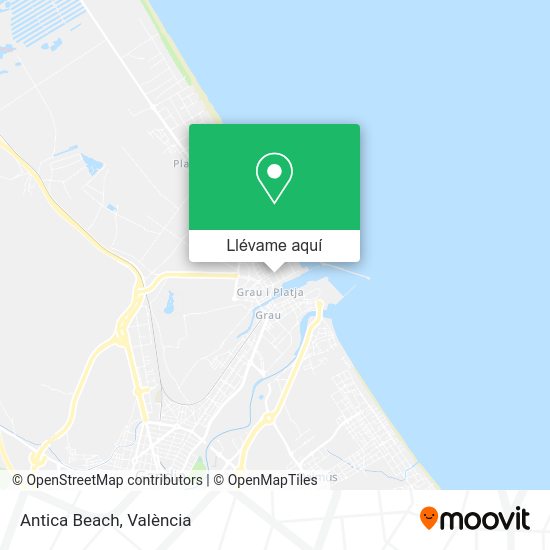 Mapa Antica Beach