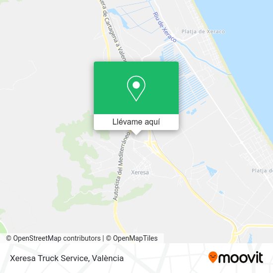 Mapa Xeresa Truck Service