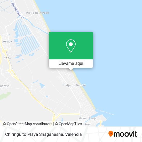 Mapa Chiringuito Playa Shaganesha