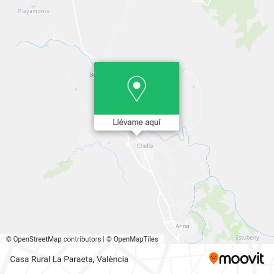 Mapa Casa Rural La Paraeta