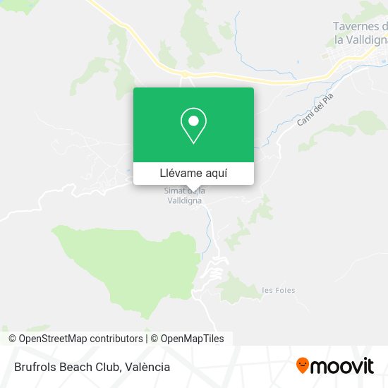 Mapa Brufrols Beach Club