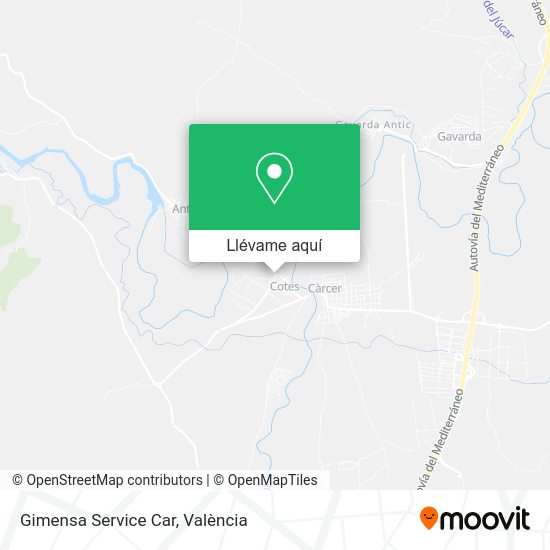 Mapa Gimensa Service Car