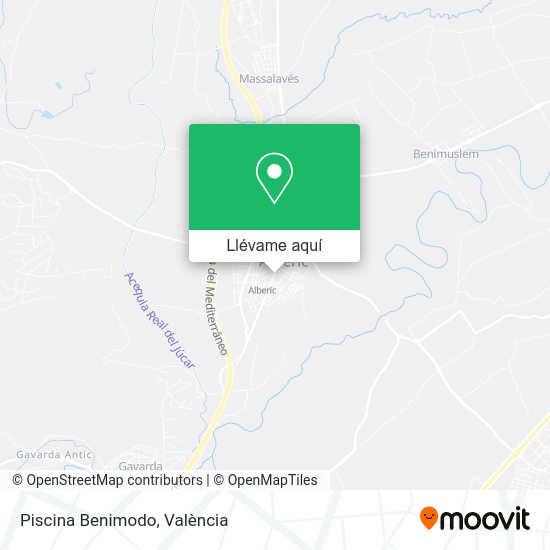 Mapa Piscina Benimodo