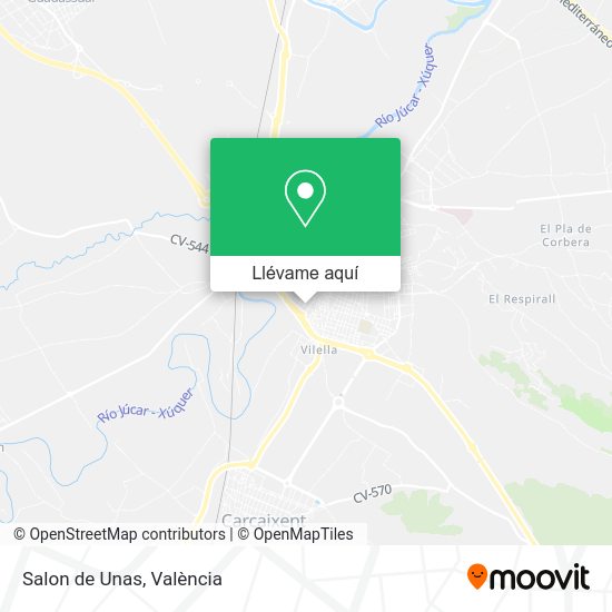Mapa Salon de Unas
