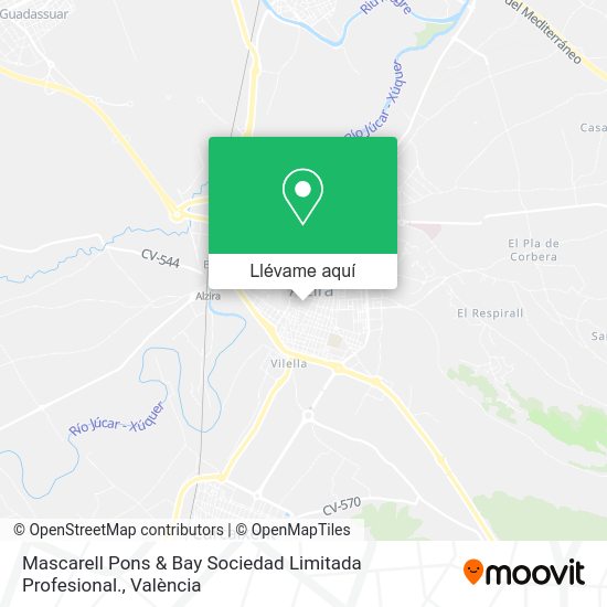 Mapa Mascarell Pons & Bay Sociedad Limitada Profesional.