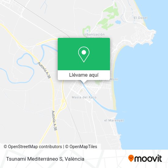Mapa Tsunami Mediterráneo S