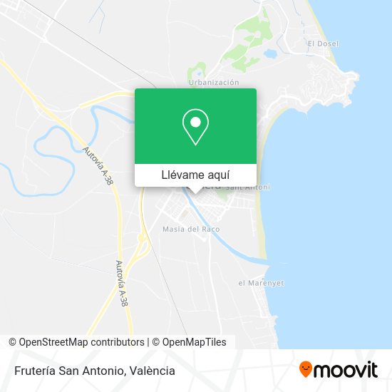 Mapa Frutería San Antonio