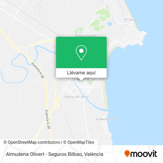 Mapa Almudena Olivert - Seguros Bilbao