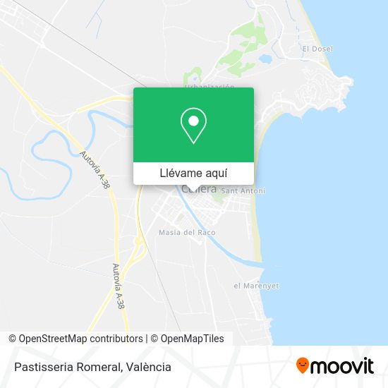 Mapa Pastisseria Romeral