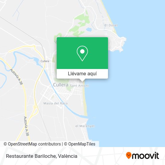 Mapa Restaurante Bariloche