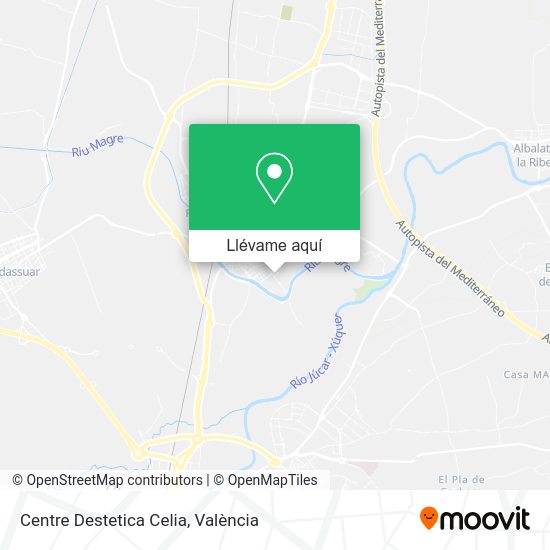 Mapa Centre Destetica Celia