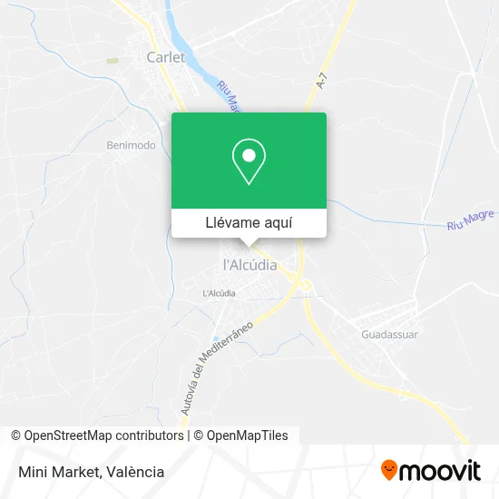 Mapa Mini Market