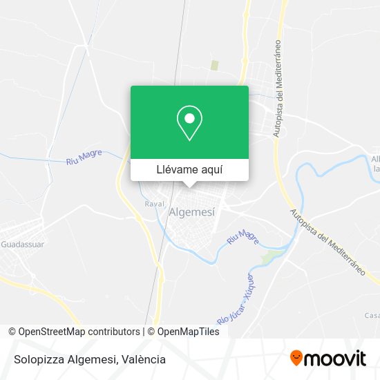 Mapa Solopizza Algemesi