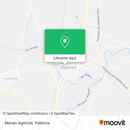 Mapa Menan Agrícola