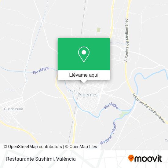 Mapa Restaurante Sushimi