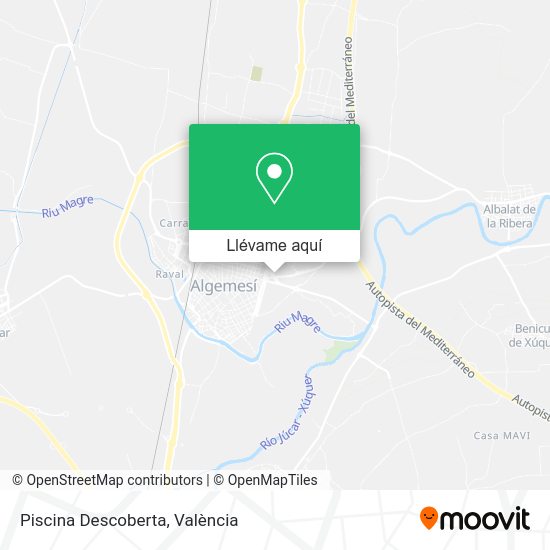 Mapa Piscina Descoberta