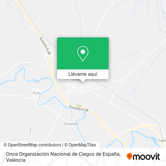 Mapa Once Organización Nacional de Ciegos de España