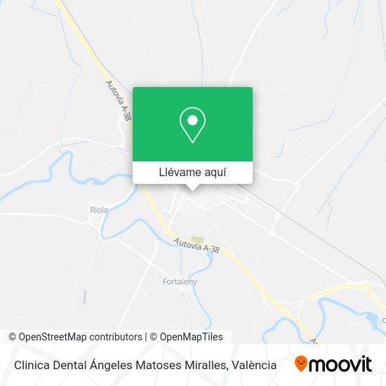 Mapa Clinica Dental Ángeles Matoses Miralles