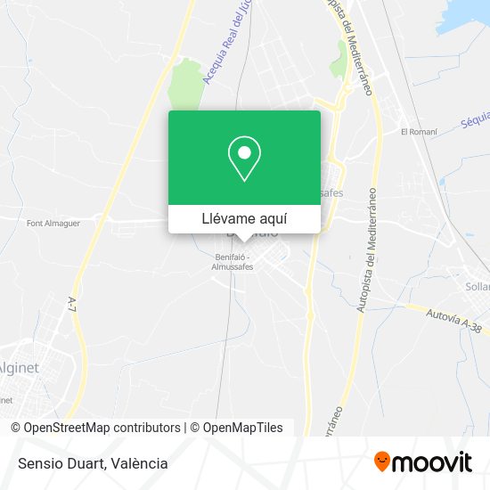 Mapa Sensio Duart