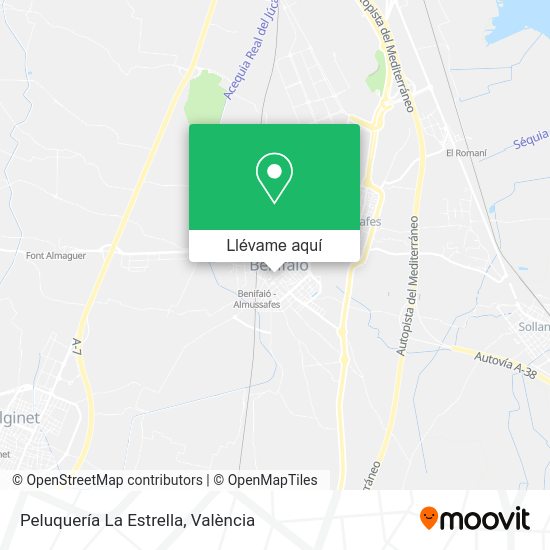 Mapa Peluquería La Estrella