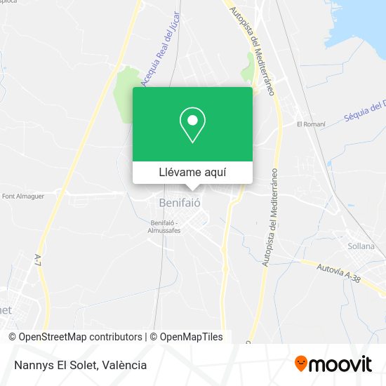 Mapa Nannys El Solet