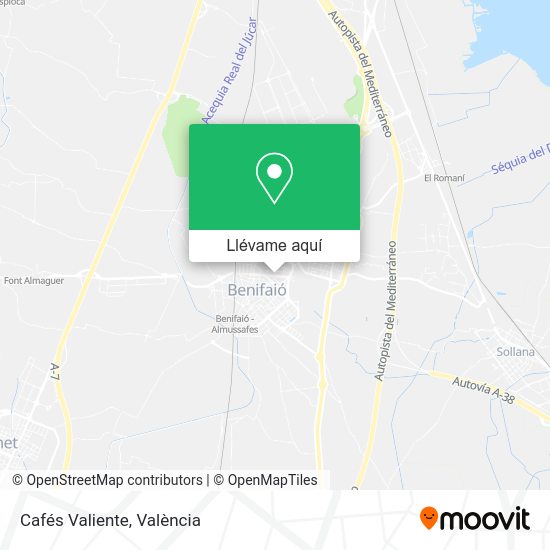 Mapa Cafés Valiente