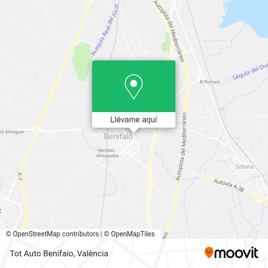 Mapa Tot Auto Benifaio