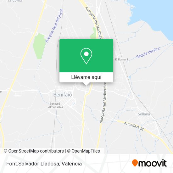 Mapa Font.Salvador Lladosa