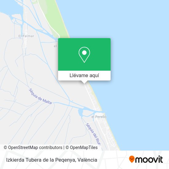 Mapa Izkierda Tubera de la Peqenya