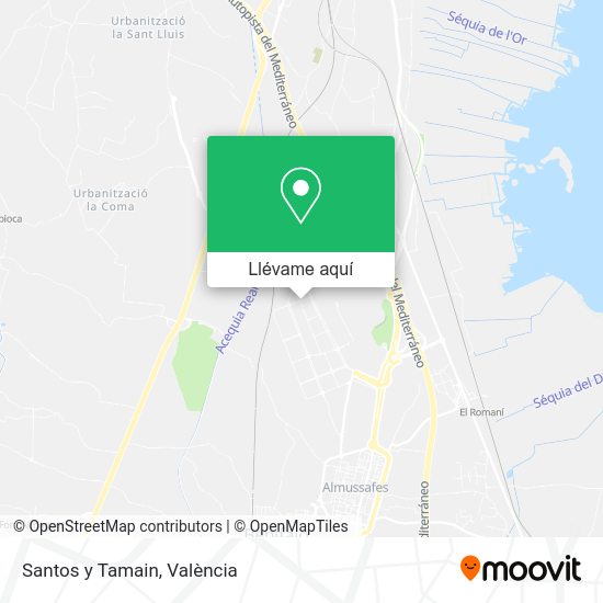 Mapa Santos y Tamain