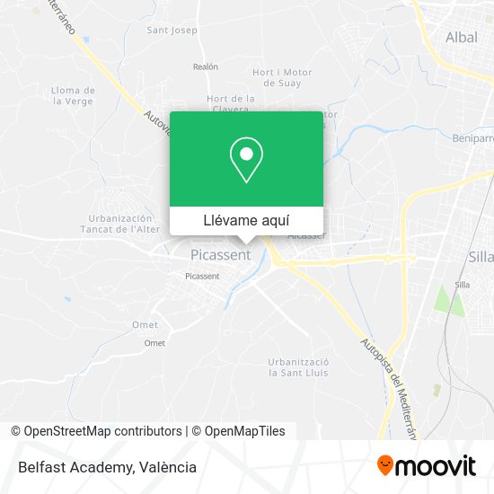 Mapa Belfast Academy