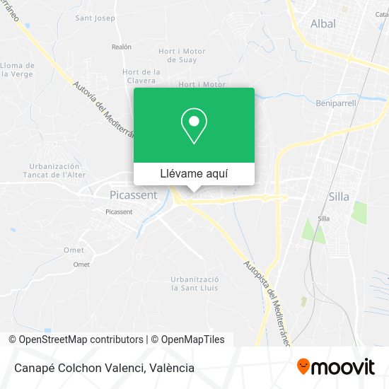 Mapa Canapé Colchon Valenci