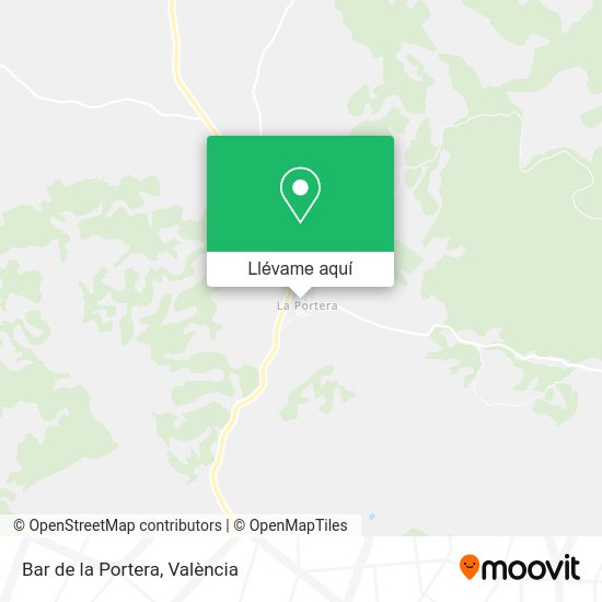 Mapa Bar de la Portera
