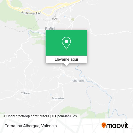 Mapa Tomatina Albergue