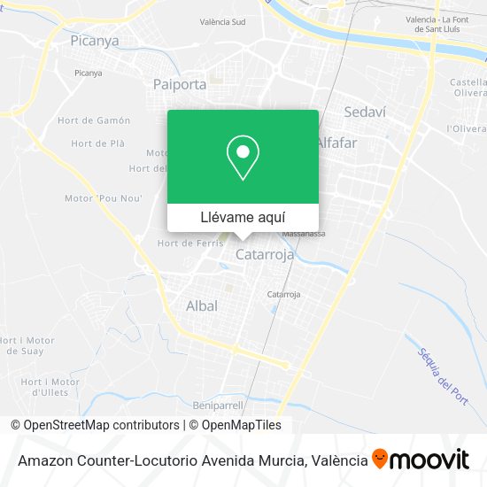 Mapa Amazon Counter-Locutorio Avenida Murcia