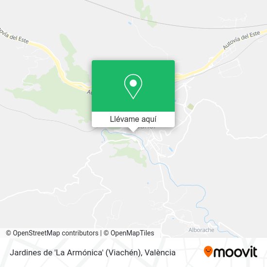 Mapa Jardines de 'La Armónica' (Viachén)