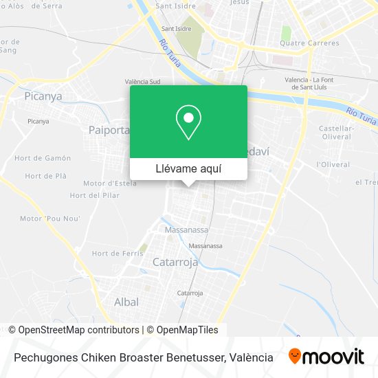 Mapa Pechugones Chiken Broaster Benetusser