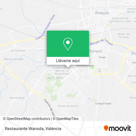 Mapa Restaurante Wansda