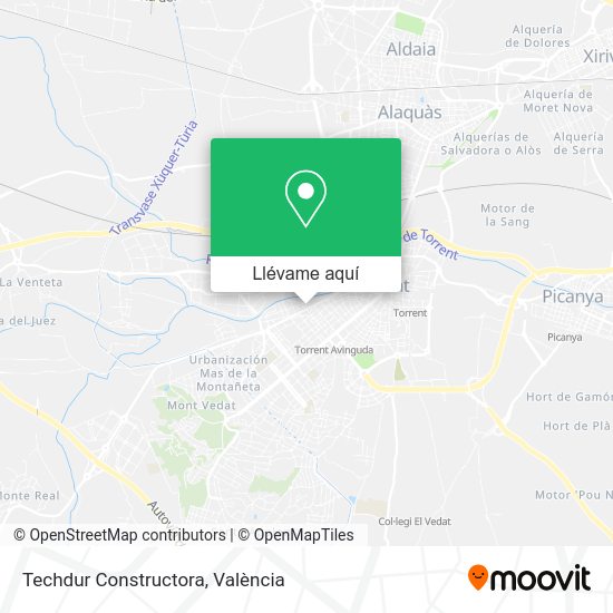 Mapa Techdur Constructora