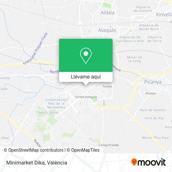 Mapa Minimarket Dika