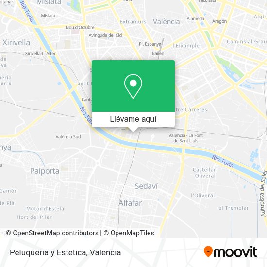 Mapa Peluqueria y Estética
