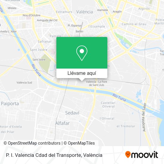 Mapa P. I. Valencia Cdad del Transporte