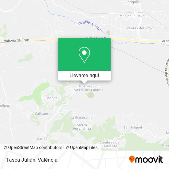 Mapa Tasca Julián