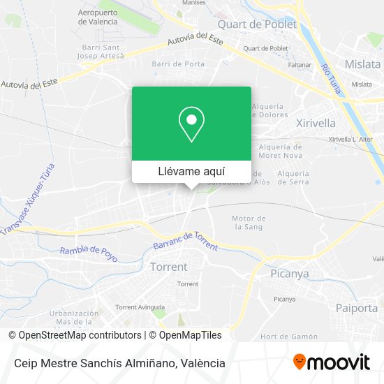 Mapa Ceip Mestre Sanchís Almiñano